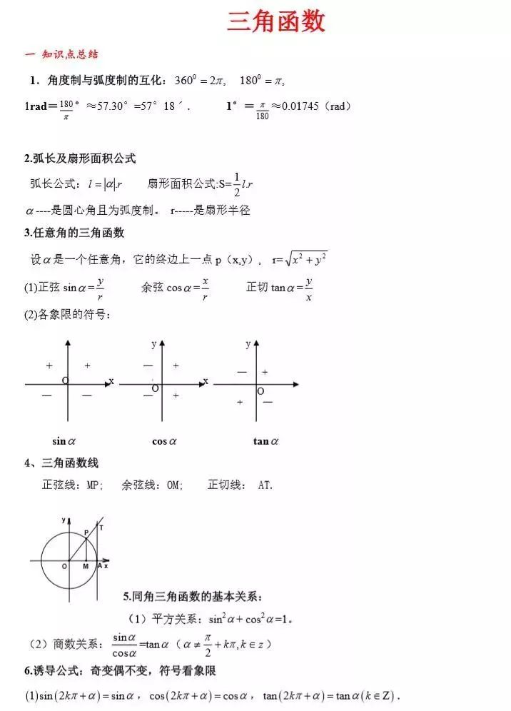 高中数学大题经常测试知识问题总结掌握100%测试好