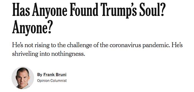《纽约时报》不禁要问:特朗普还是一个人吗？(双语)